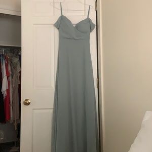 Sage bridesmaid or wedding guest dress